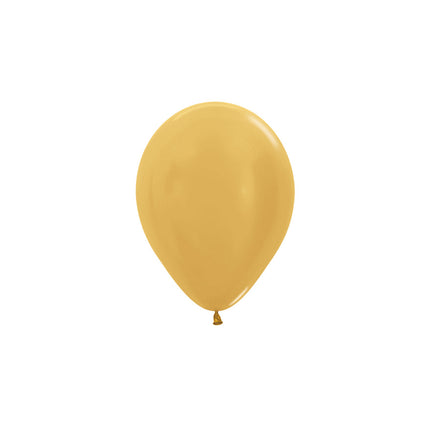 Balony Metallic Gold 12cm 50szt