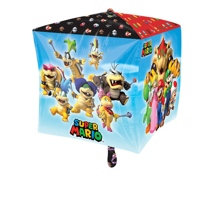 Super Mario Helium Balloon Cube 38 cm pusty