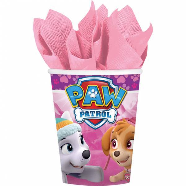 Kubki Paw Patrol różowe 266 ml 8 szt.