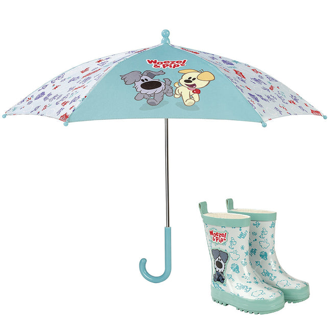 Zielony parasol Woezel And Pip 57 cm