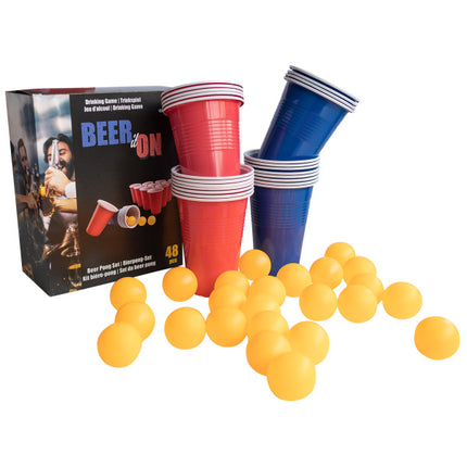 Gra w napoje Beerpong Zestaw 48 elementów