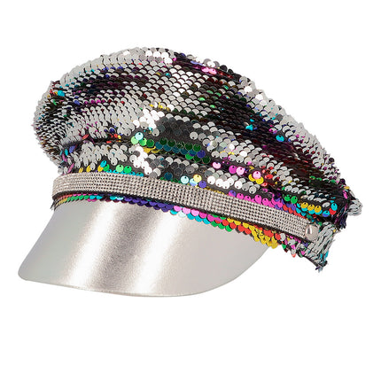 Czapka Reversible Rainbow Silver