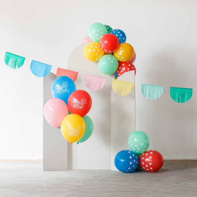 Balony Jesteś Gwiazdą Kolorowe 33cm 6szt