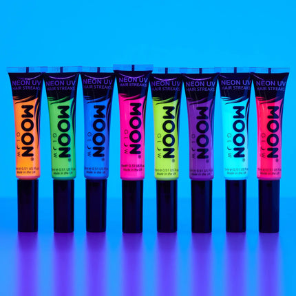 Moon Glow Neon UV Hair Streaks Intense Green 15ml