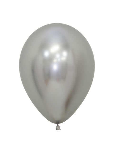 Balony Reflex Silver 23cm 80szt