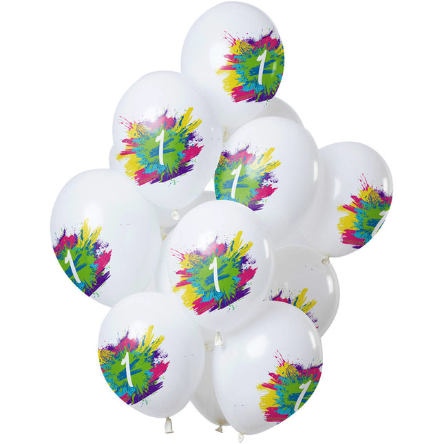 Balony na 1 rok 30cm 12szt