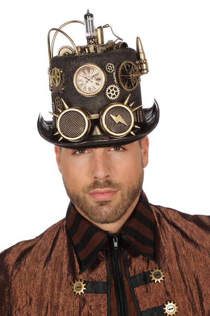 Kapelusz Steampunk ze światłem