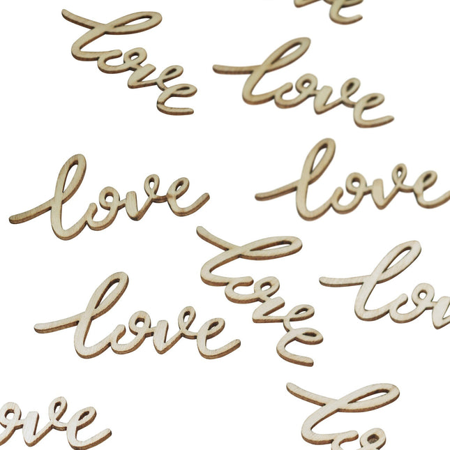 Love Table Confetti Wood 5,5cm 25szt