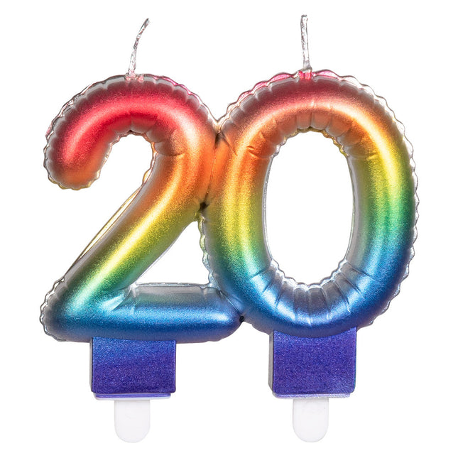 Świeca Rainbow 20 Years 8cm