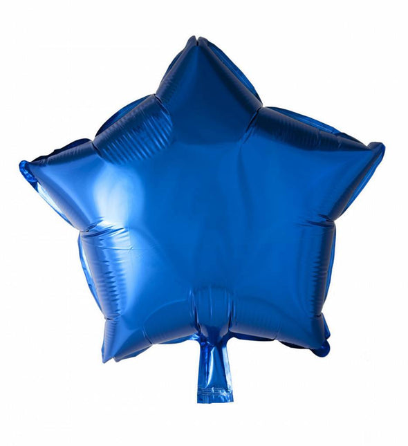 Balon helowy gwiazda niebieski 46 cm pusty