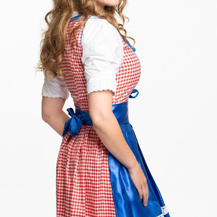 Sukienka Dirndl Oktoberfest Blue 3-częściowa