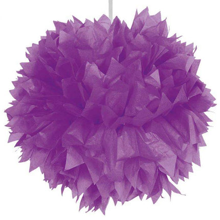 Pompon fioletowy 30 cm