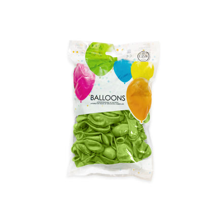 Balony Lime Green Metallic 13cm 100szt