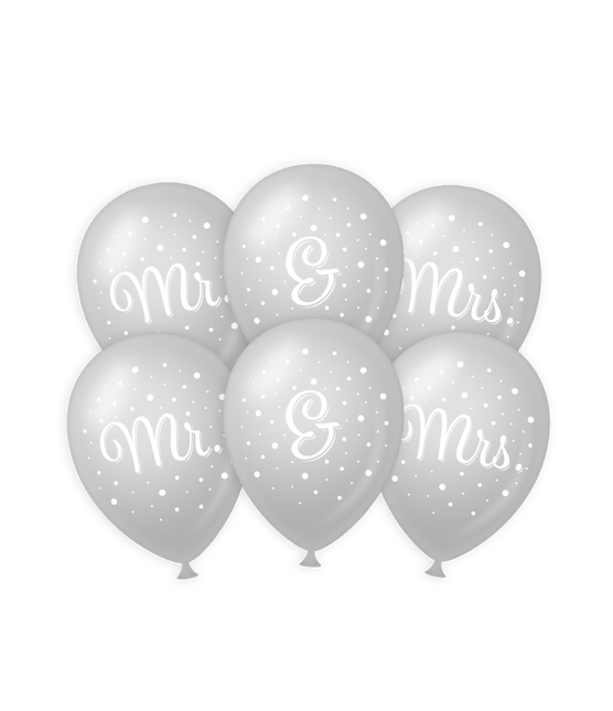 Balony ślubne Mr & Mrs 30cm