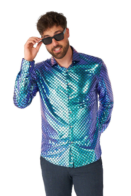 Mermaid Disco Shirt Men OppoSuits