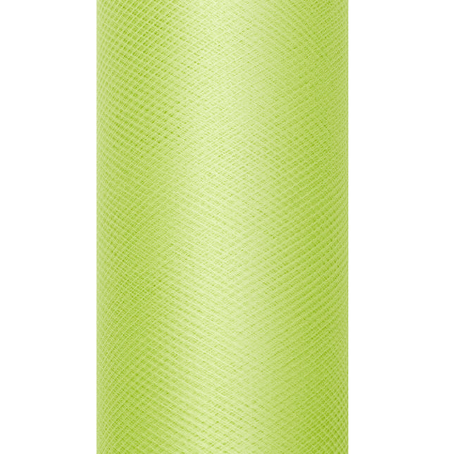 Lime Green Tulle Roll 15cm 9m