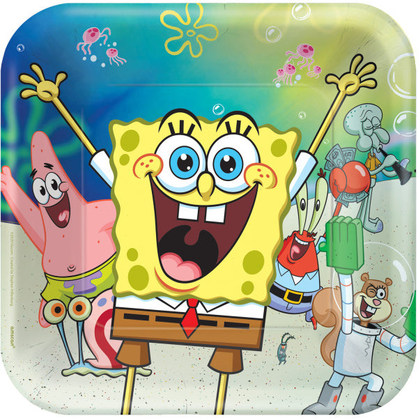 Talerze Spongebob 23cm 8szt