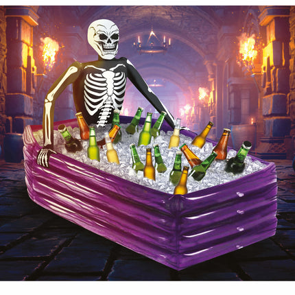 Dekoracja stołu na Halloween Skeleton Box 1m