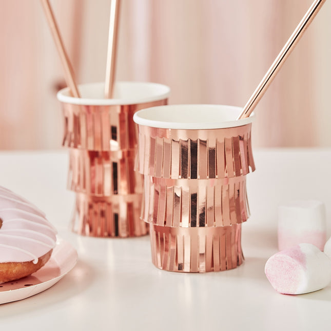 Rose Gold Cups Fringes 250ml