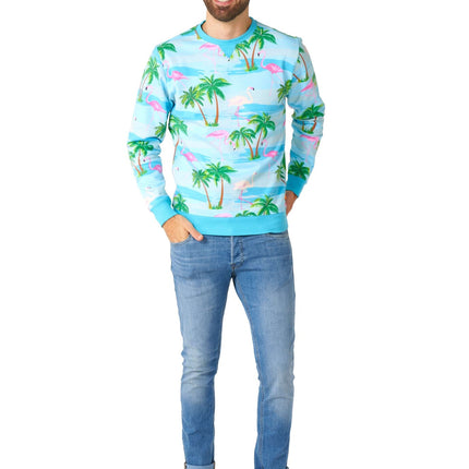 Hawaii Flamingo Sweater Men <tc>OppoSuits</tc>