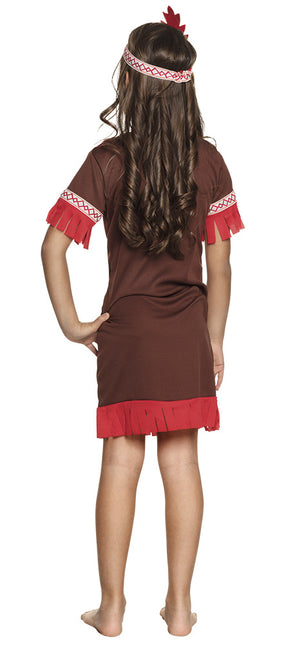 Sukienka indiańska dziecięca czerwona