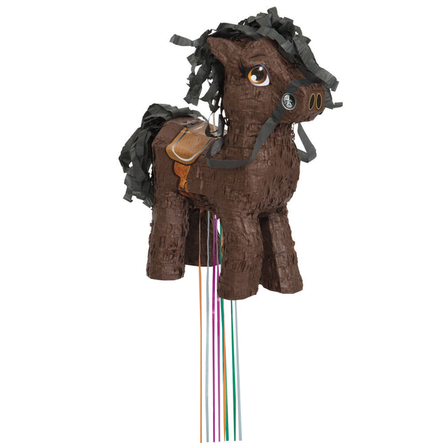 Pull Pinata Horse Brown 40cm