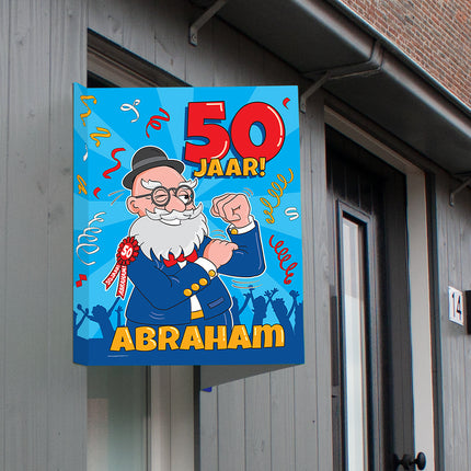 Szyld okienny Abraham 50 lat 60 cm