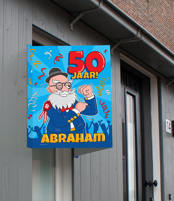 Szyld okienny Abraham 50 lat 60 cm