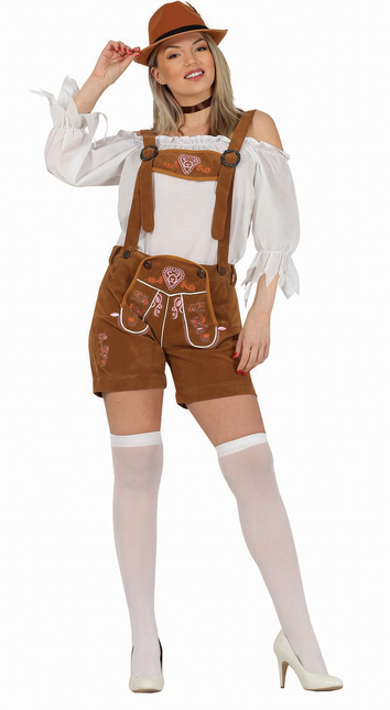 Lederhosen damskie jasnobrązowe