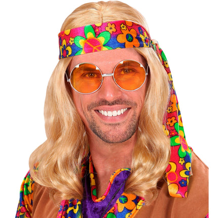 Blond peruka hippie