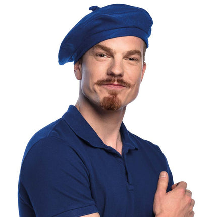 Beret niebieski