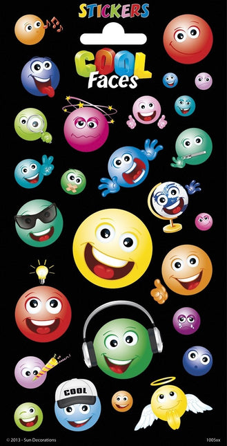 Kolorowe naklejki emoji