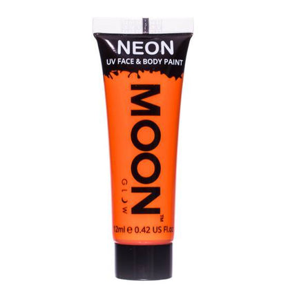 Moon Glow Intense Neon UV Face Paint Intensywny pomarańczowy