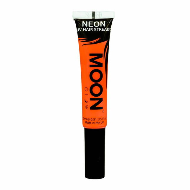 Moon Glow Neon UV Pasemka do włosów intensywnie pomarańczowe
