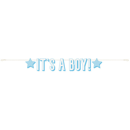 List urodzinowy Garland It's A Boy 1.58m