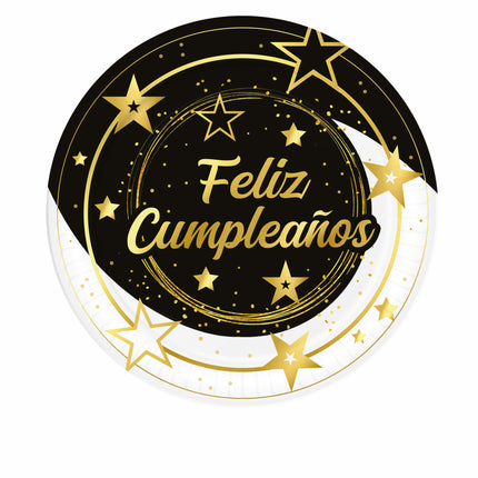 Feliz Cumpleanos Talerze 23cm 6szt