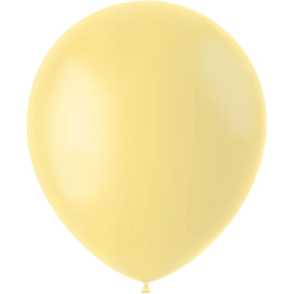 Balony jasnożółte pudrowy żółty 33cm 10szt