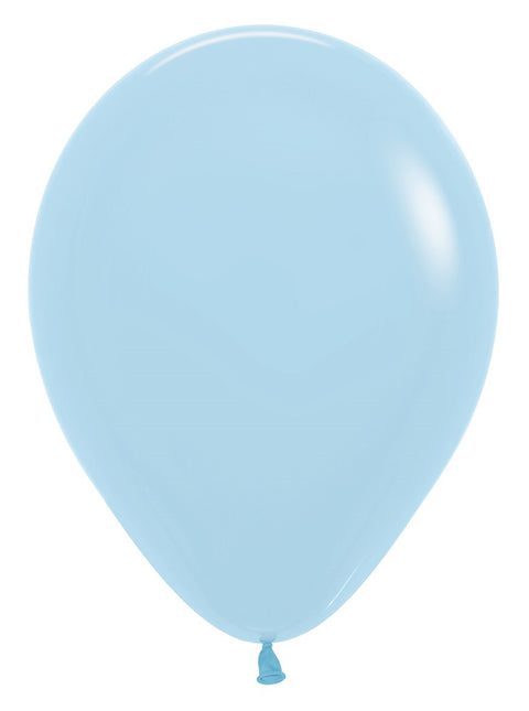 Balony Pastel Matte Blue 30cm 12szt