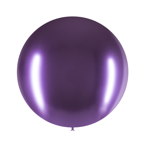 Fioletowy balon gigant chrom 60 cm