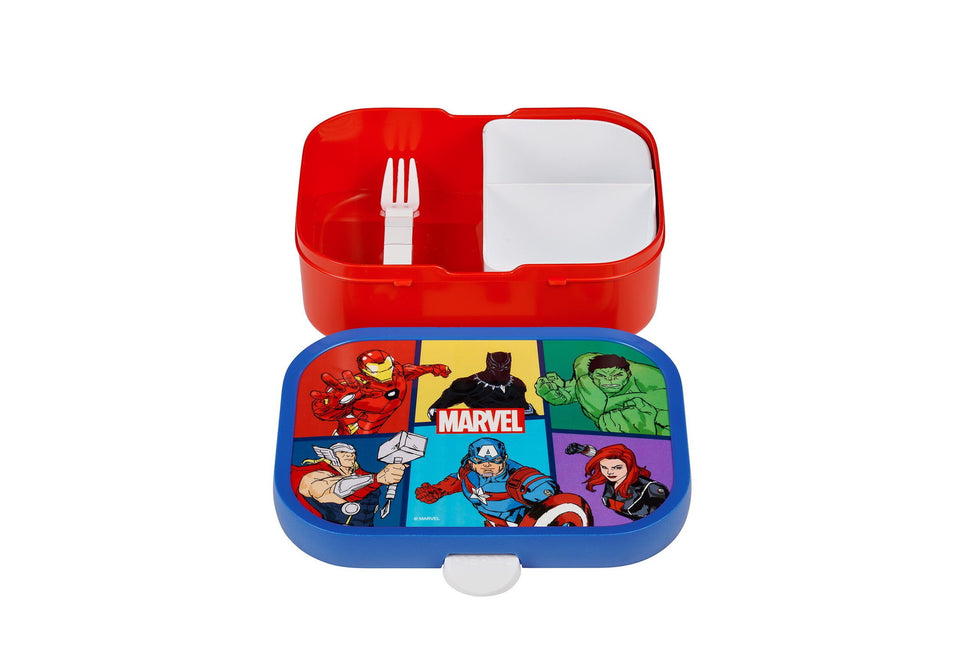 Zestaw obiadowy Campus School kubek + pudełko na lunch Avengers