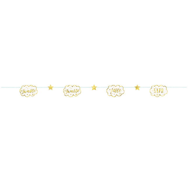 Girlanda Twinkle Twinkle Little Star Garland Gold 2,13 m