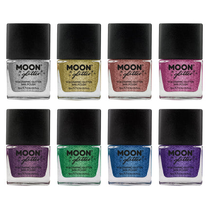 Holograficzny lakier do paznokci Moon Glitter Green 14ml