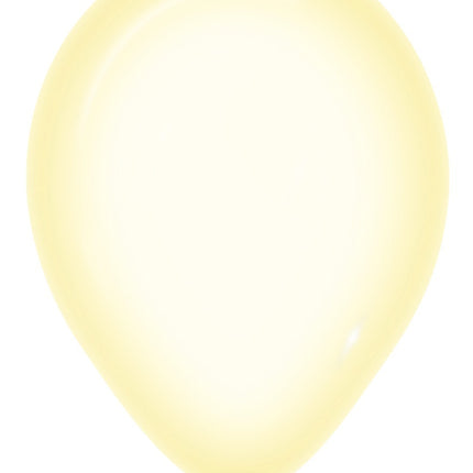 Balony Crystal Pastel Yellow 321 30cm 50szt