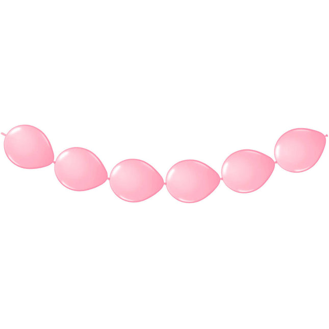 Różowa girlanda balonowa 3m 8szt