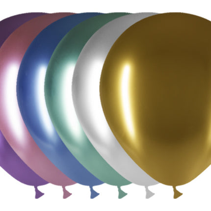 Balony kolorowe chrom 30cm 50szt