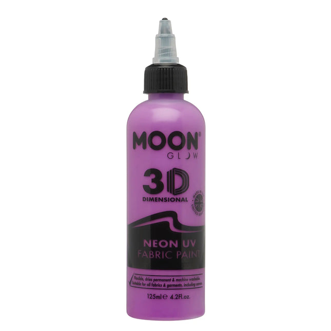 Farba do tkanin Moon Glow Neon UV 125ml Intensywny fiolet 125ml