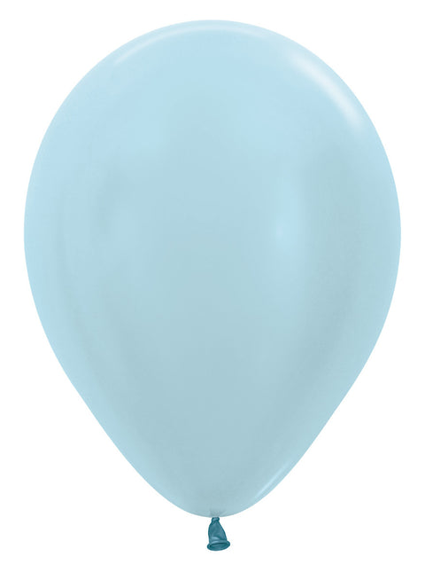 Balony Pearl Blue 30cm 12szt