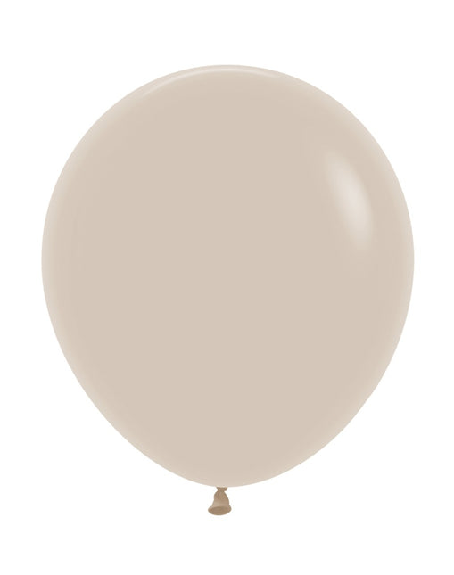 Balony Biały Piasek 45cm 25szt