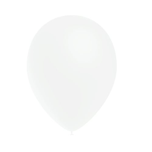 Balony białe 25cm 50szt