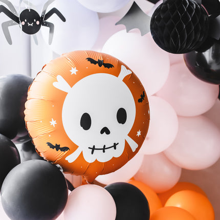 Balon helowy na Halloween Głowa Śmierci pusty 45cm